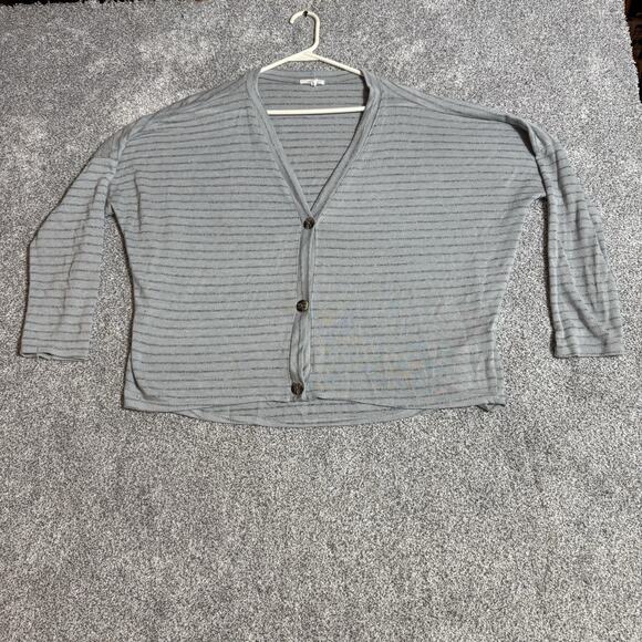 Maurices Cardigan Sweater Womens Size XL Light Academia Coastal Grandmacore USA - Picture 1 of 7